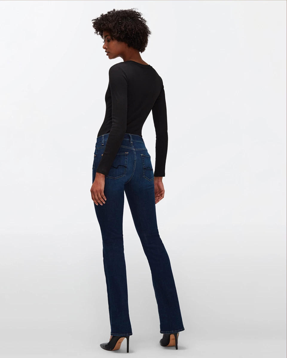 7 For All Mankind B(air) Embellished Kimmie Bootcut In Rinsed Indigo 6 7 For All Mankind B(air) Embellished Kimmie Bootcut In Rinsed Indigo - Image 4