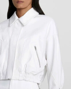 7 For All Mankind Cropped Bomber Jacket In Brilliant White 8 7 For All Mankind Cropped Bomber Jacket In Brilliant White -7 For All Mankind Sales 049f097eb9fab01330e9bbb6973318f7
