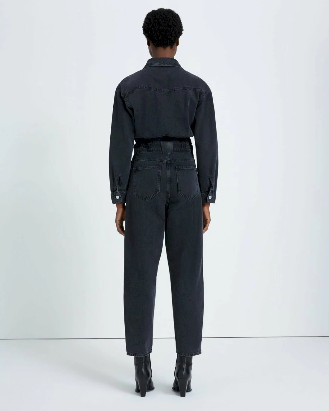 7 For All Mankind Balloon Sleeve Jumpsuit In Night Iris 6 7 For All Mankind Balloon Sleeve Jumpsuit In Night Iris - Image 4