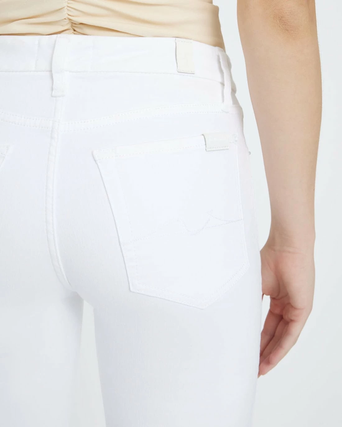 7 For All Mankind Kimmie Bootcut In Clean White 4 7 For All Mankind Kimmie Bootcut In Clean White - Image 2