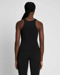 7 For All Mankind Quarter Zip Ribbed Tank In Moonless Night -7 For All Mankind Sales 4219f5a659dce4d1cdc3e99fa23bcf1c