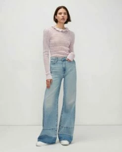 7 For All Mankind Ultra High Rise Jo In Glory Blue Rigid