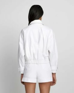 7 For All Mankind Cropped Bomber Jacket In Brilliant White 9 7 For All Mankind Cropped Bomber Jacket In Brilliant White -7 For All Mankind Sales 43f3657c5b28e5726ae99a91cddf8f99