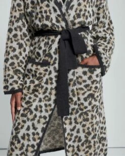 7 For All Mankind Jacquard Long Sweater Cardigan In Leopard -7 For All Mankind Sales 4560ed51fe8e36716ac01c5dad8ebd7c