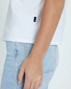 7 For All Mankind V-Neck Tee In White -7 For All Mankind Sales 4579b07421b05acb5b524ad804db8588