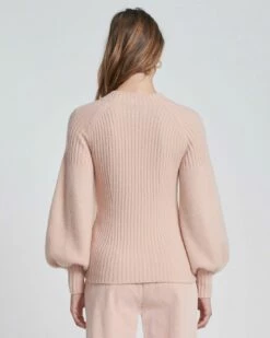 7 For All Mankind Lantern Sleeve Sweater In Blush -7 For All Mankind Sales 471dbe9a96a2498ddfdc56e80a528814