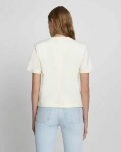 7 For All Mankind Everyday Crew Neck Tee In Antique White -7 For All Mankind Sales 605f065a97105caa20baacb498476354