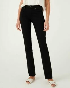 7 For All Mankind B(air) Denim Kimmie Straight In Black -7 For All Mankind Sales 6201c1a250b3a3f6298c4fab41d8b47e