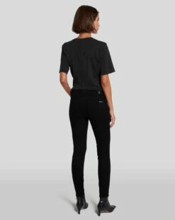 7 For All Mankind B(air) Ankle Skinny In Rinsed Black -7 For All Mankind Sales 7E028C43 RNS 4