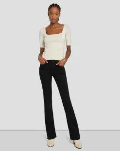 7 For All Mankind B(air) Kimmie Bootcut In Rinsed Black -7 For All Mankind Sales 7E033C43 RNS 6