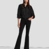 7 For All Mankind Slim Illusion High Waist Ali In Black -7 For All Mankind Sales 7E90526A SIB 1