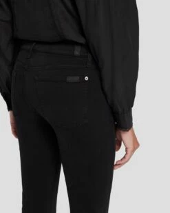 7 For All Mankind Slim Illusion High Waist Ali In Black -7 For All Mankind Sales 7E90526A SIB 5