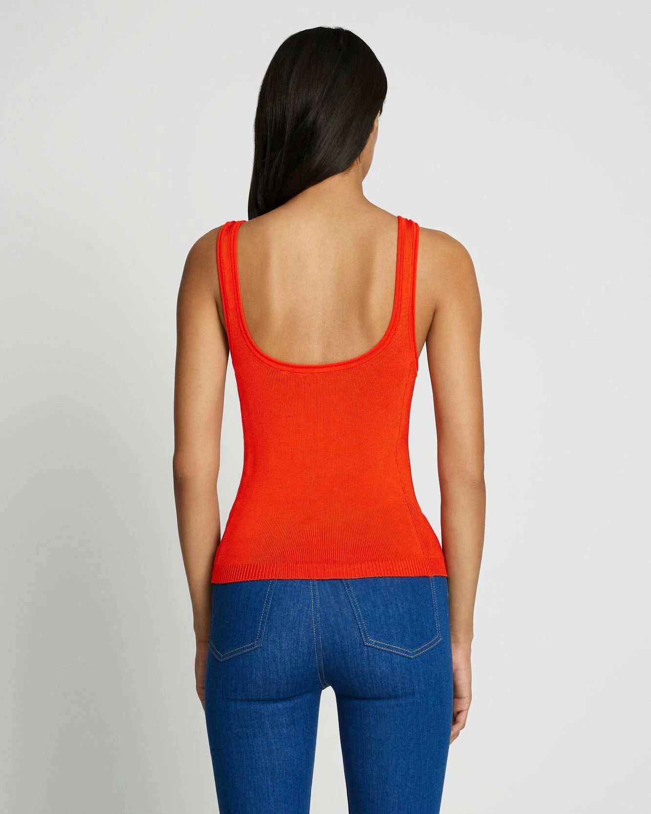 7 For All Mankind High Shine Quarter Zip Ribbed Tank In Koi 6 7 For All Mankind High Shine Quarter Zip Ribbed Tank In Koi - Image 4