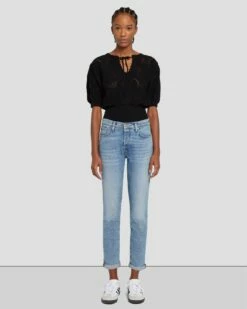 7 For All Mankind Short Sleeve Crochet Sweater In Black 10 7 For All Mankind Short Sleeve Crochet Sweater In Black -7 For All Mankind Sales 7N118C72 BLK 1