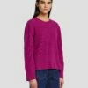 7 For All Mankind Cashmere Crewneck Sweater In Raspberry -7 For All Mankind Sales 7N122F34 RBR 1