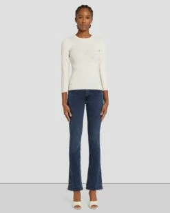 7 For All Mankind Open Back Knit Top In Cream 13 7 For All Mankind Open Back Knit Top In Cream -7 For All Mankind Sales 7N124D35 CRM 6