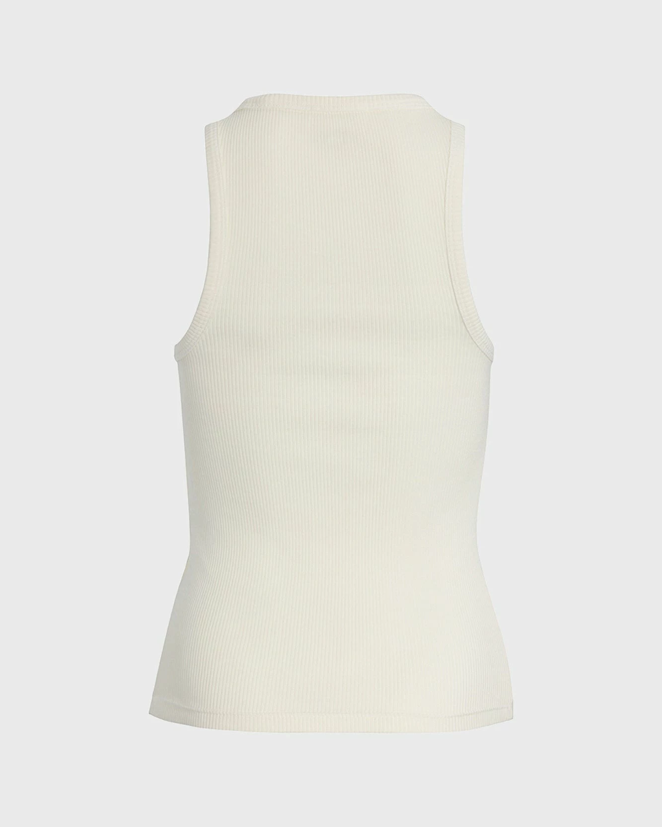 7 For All Mankind ALL KINDS Racerback Tank In Ivory 5 7 For All Mankind ALL KINDS Racerback Tank In Ivory - Image 3