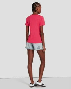 7 For All Mankind Easy V-Neck In Geranium 12 7 For All Mankind Easy V-Neck In Geranium -7 For All Mankind Sales 7N335I09 GER 0875 B