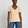 7 For All Mankind Pima Cotton Easy V-Neck Tee In Prairie Sunset -7 For All Mankind Sales 7N335I09 PSN 1