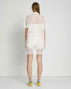 7 For All Mankind Star Lace Button Up Tunic In Antique White 9 7 For All Mankind Star Lace Button Up Tunic In Antique White -7 For All Mankind Sales 7N563F11 ANW 4