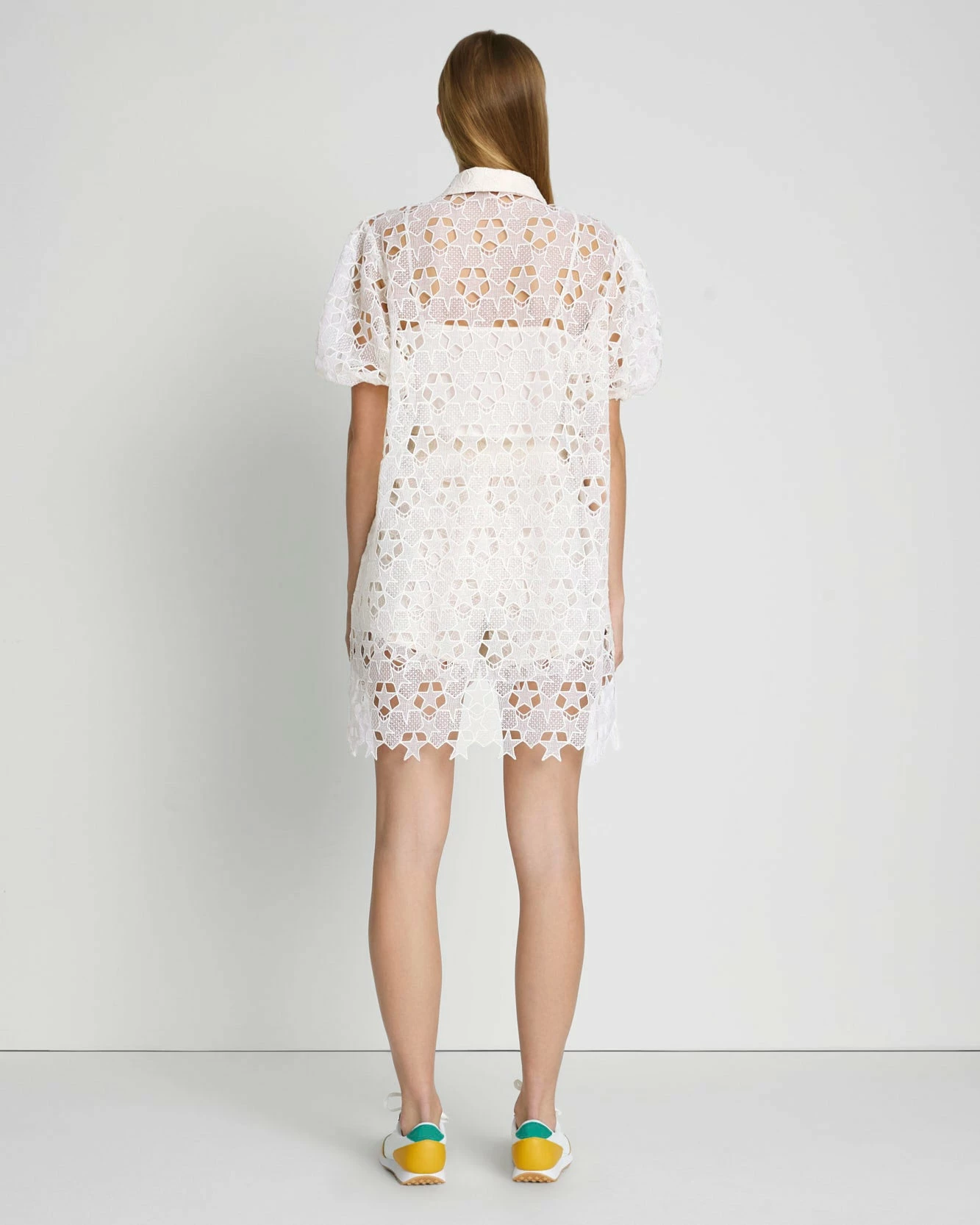 7 For All Mankind Star Lace Button Up Tunic In Antique White 5 7 For All Mankind Star Lace Button Up Tunic In Antique White - Image 4