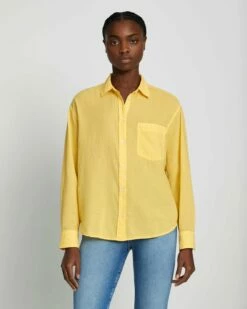 7 For All Mankind Classic Button Up Shirt In Jojoba