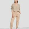 7 For All Mankind Darted Boyfriend Jogger In Coated Camel -7 For All Mankind Sales 7N732752 KML 1
