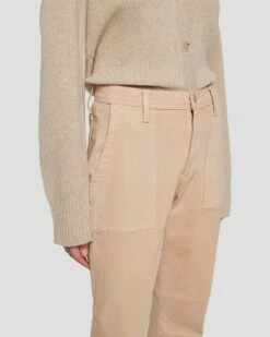 7 For All Mankind Darted Boyfriend Jogger In Coated Camel -7 For All Mankind Sales 7N732752 KML 3