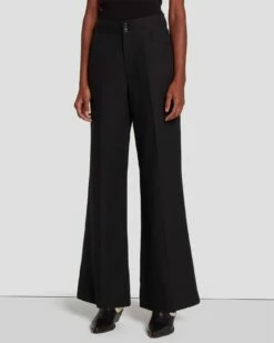 7 For All Mankind Modern Dojo Linen Trouser In Black -7 For All Mankind Sales 7N818F31 BLK 3