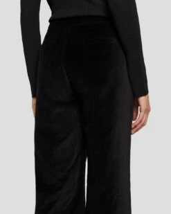 7 For All Mankind Modern Dojo Velvet Trouser In Black -7 For All Mankind Sales 7N824F38 BLK 5