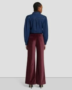 7 For All Mankind Modern Dojo Velvet Trouser In Winetasting 13 7 For All Mankind Modern Dojo Velvet Trouser In Winetasting -7 For All Mankind Sales 7N824F38 WNT 4