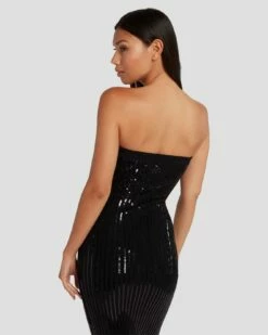 7 For All Mankind Sequin Bodycon Dress In Black -7 For All Mankind Sales 7N828F44 BLK 5