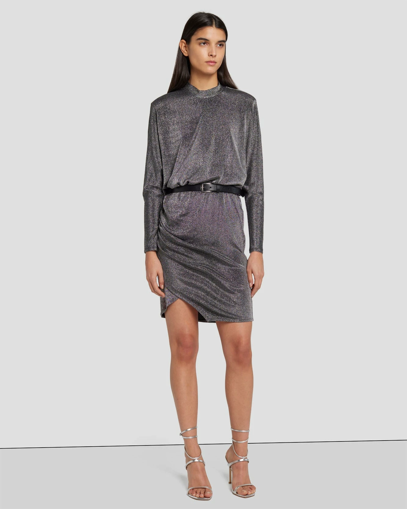7 For All Mankind Party Dress In Gunmetal 4 7 For All Mankind Party Dress In Gunmetal - Image 2
