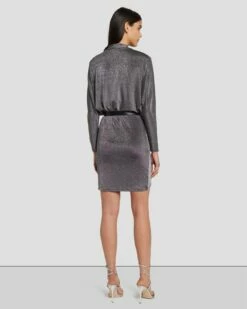 7 For All Mankind Party Dress In Gunmetal 11 7 For All Mankind Party Dress In Gunmetal -7 For All Mankind Sales 7N831F40 GNM 4