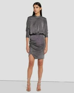 7 For All Mankind Party Dress In Gunmetal 13 7 For All Mankind Party Dress In Gunmetal -7 For All Mankind Sales 7N831F40 GNM 6