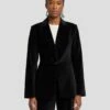 7 For All Mankind Velvet Blazer In Black -7 For All Mankind Sales 7N947F38 BLK 1