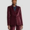 7 For All Mankind Velvet Blazer In Winetasting -7 For All Mankind Sales 7N947F38 WNT 1
