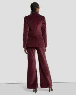 7 For All Mankind Velvet Blazer In Winetasting -7 For All Mankind Sales 7N947F38 WNT 4