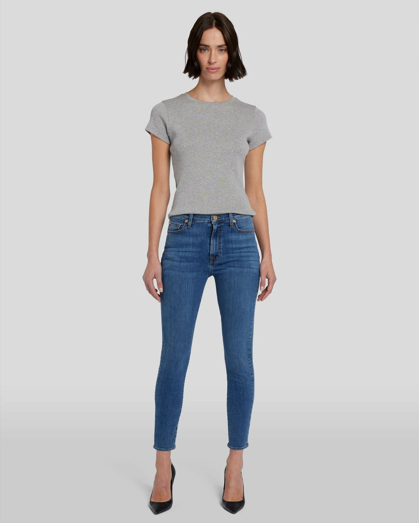 7 For All Mankind High Waist Ankle Skinny In Meisa 3 7 For All Mankind High Waist Ankle Skinny In Meisa