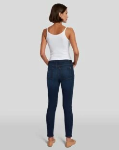 7 For All Mankind Slim Illusion High Waist Ankle Skinny In Tried And True -7 For All Mankind Sales 7U0011719 TRT 4