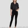 7 For All Mankind High Waist Ankle Skinny In Black Rose -7 For All Mankind Sales 7U001216 BRS 1 EDIT