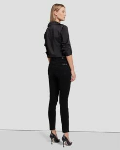 7 For All Mankind High Waist Ankle Skinny In Black Rose 10 7 For All Mankind High Waist Ankle Skinny In Black Rose -7 For All Mankind Sales 7U001216 BRS 4 EDIT