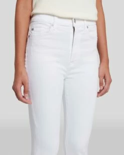 7 For All Mankind Slim Illusion High Waist Ankle Skinny In Luxe White 10 7 For All Mankind Slim Illusion High Waist Ankle Skinny In Luxe White -7 For All Mankind Sales 7U001399 SMW 3