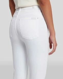 7 For All Mankind Slim Illusion High Waist Ankle Skinny In Luxe White 12 7 For All Mankind Slim Illusion High Waist Ankle Skinny In Luxe White -7 For All Mankind Sales 7U001399 SMW 5