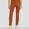 7 For All Mankind High Waist Ankle Skinny In Coated Ginger -7 For All Mankind Sales 7U001752 CCC 1