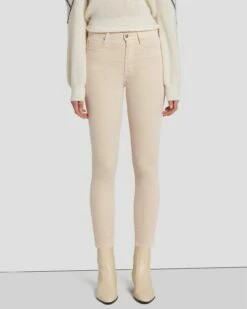 7 For All Mankind Velvet High Waist Ankle Skinny In Tapioca 9 7 For All Mankind Velvet High Waist Ankle Skinny In Tapioca -7 For All Mankind Sales 7U001V65 TAP 2