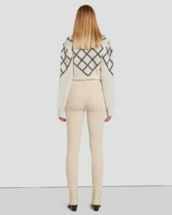 7 For All Mankind Velvet High Waist Ankle Skinny In Tapioca 11 7 For All Mankind Velvet High Waist Ankle Skinny In Tapioca -7 For All Mankind Sales 7U001V65 TAP 4