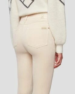 7 For All Mankind Velvet High Waist Ankle Skinny In Tapioca 12 7 For All Mankind Velvet High Waist Ankle Skinny In Tapioca -7 For All Mankind Sales 7U001V65 TAP 5