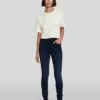7 For All Mankind Slim Illusion High Waist Skinny In Twilight Blue -7 For All Mankind Sales 7U003467 TWB 1
