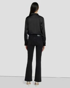 7 For All Mankind Tailorless Crystal Bootcut In Black Iris -7 For All Mankind Sales 7U073216 BI2 4